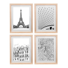 4 Piece A4 Slim Box Photo Frame Set